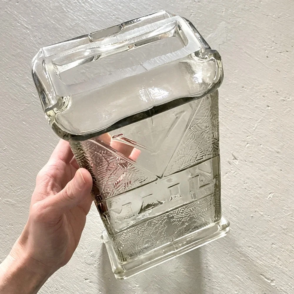 Antique Art Deco Glass Mailbox - Picture 4 of 8